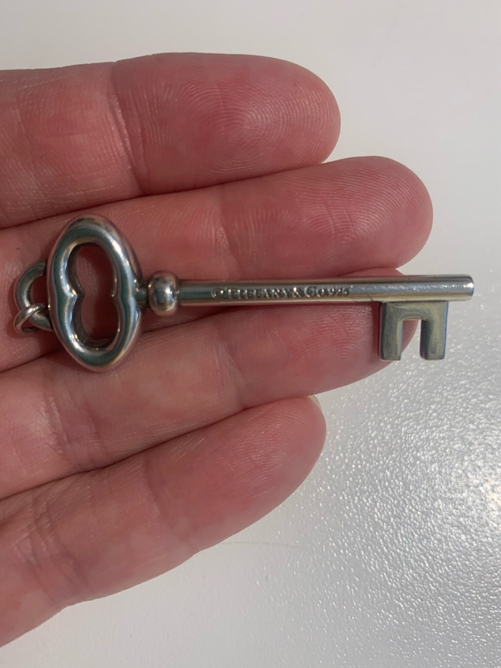 Sterling Silver Tiffany & Co. Key Charm Pendant